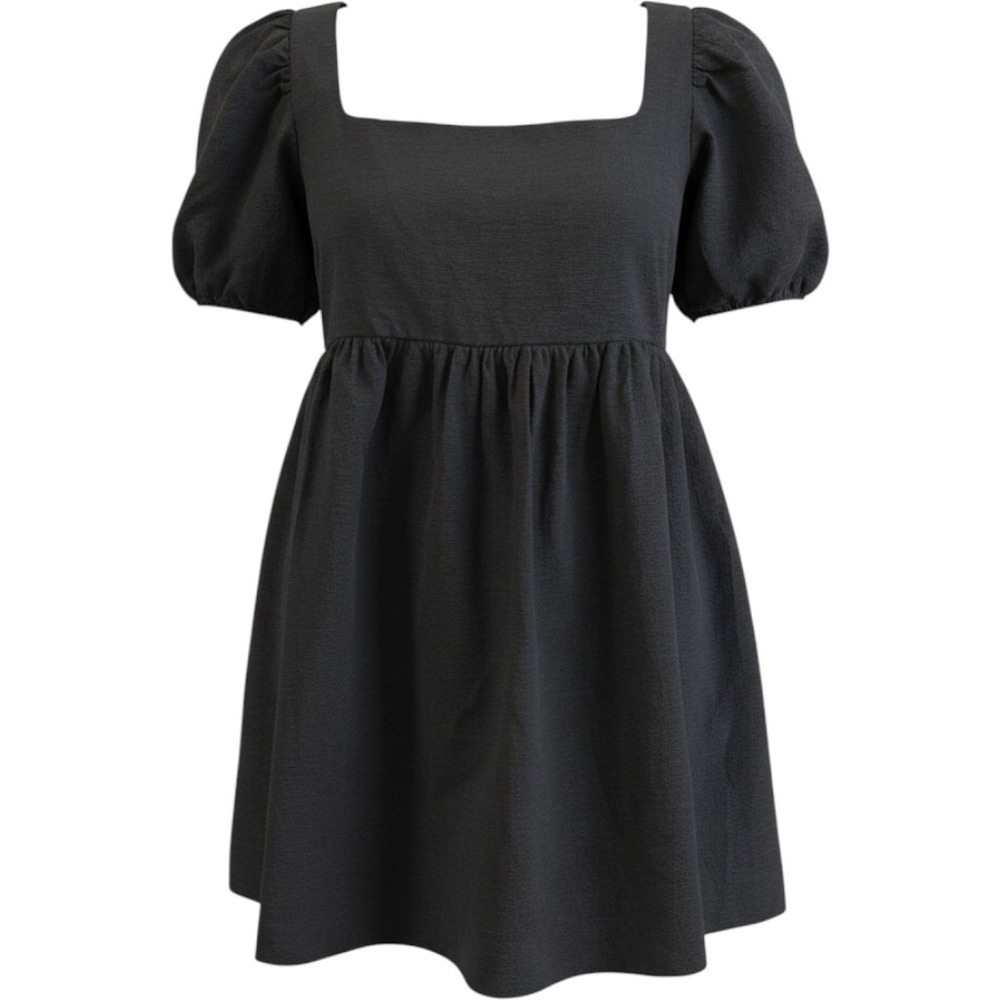 Jacquie the Label Emmie Babydoll Mini Dress 12 Whimsigoth Cutegoth Puff Sleeves